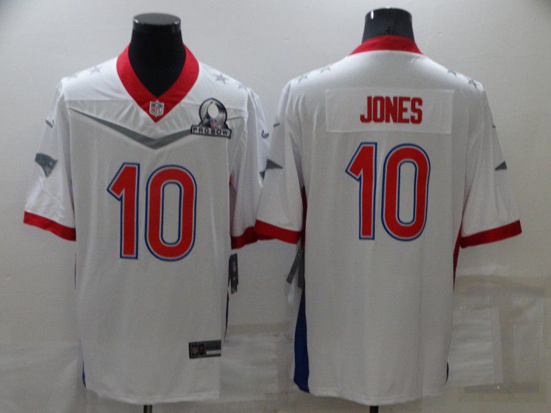 Men New England Patriots #10 Jones White Nike 2022 All star Pro bowl Limited NFL Jersey